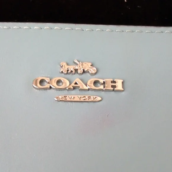 Coach Light Blue Women's Wallet New - Picture 5 of 5